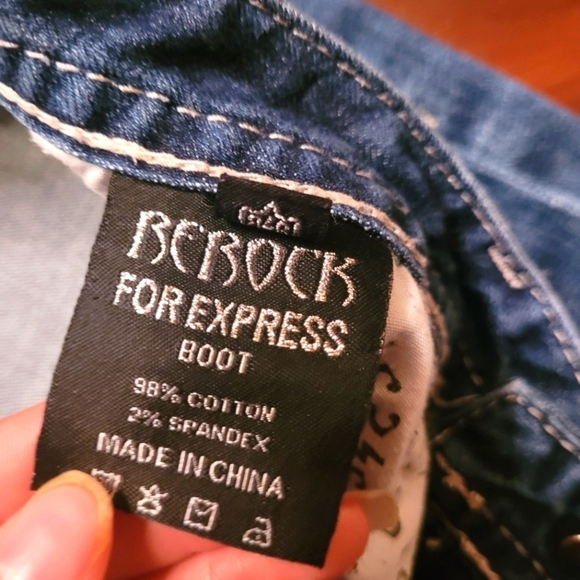 RE ROCK FOR EXPRESS bootcut jeans. Size 8/31inseam. EXCELLENT CONDITION! - Picture 7 of 9